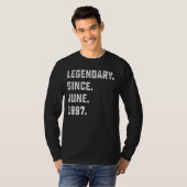 25誕生日ギフト伝説伝説1997年6月以来25 Ye Tシャツ (正面フル)