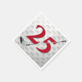 25誕生日ゴルフクラブナプキンス スタンダードカクテルナプキン (角)