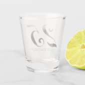 25誕生日シルバー結婚ズ記念日 ショットグラス (裏面)