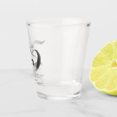 25誕生日シルバー結婚ズ記念日 ショットグラス (右)