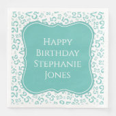 25誕生日ティール(緑がかった色)乱数パターン25 (正面)