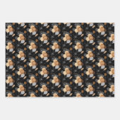 25誕生日ヒョウ虎アニマルプリント風船 ラッピングペーパーシート (正面3)