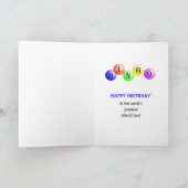 25誕生日ビンゴカード カード (内部)