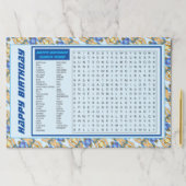 25誕生日紙おもしろいランチョンマット ペーパーパッド (インサイチュ)