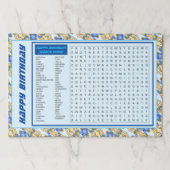 25誕生日紙おもしろいランチョンマット ペーパーパッド (正面)