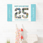 25誕生日記念日Number 25 Photo Collage 横断幕 (インサイチュ)