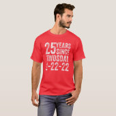25誕生日2022年2月25生まれ日 Tシャツ (正面フル)