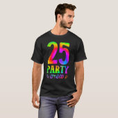 25誕生日25パーティークルー分隊25th BdayグループTi Tシャツ (正面フル)