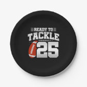 25誕生日25年カップル記念日に取り組む ペーパープレート (正面)