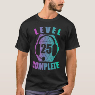 25誕生日25年ゲーマーゲームコンソールビデオ Tシャツ
