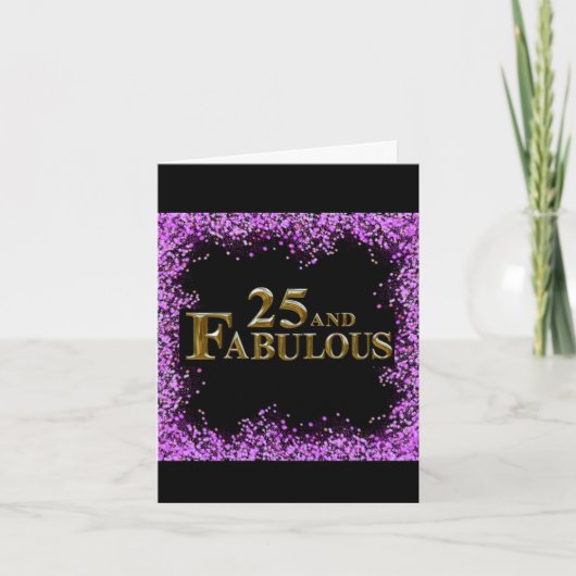 25誕生日 カード (正面)
