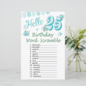 25誕生日Wordスクランブルゲーム (スタンド正面)