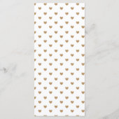 25金ゴールドラブハート結婚のメニューカード メニュー (裏面)