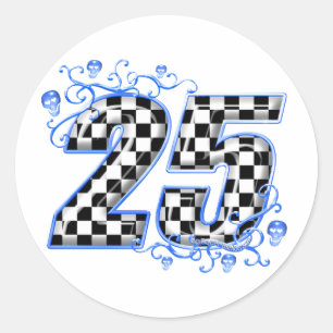 25青い競争の第 ラウンドシール