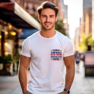 250アメリカ愛国記念日Tシャツ Tシャツ