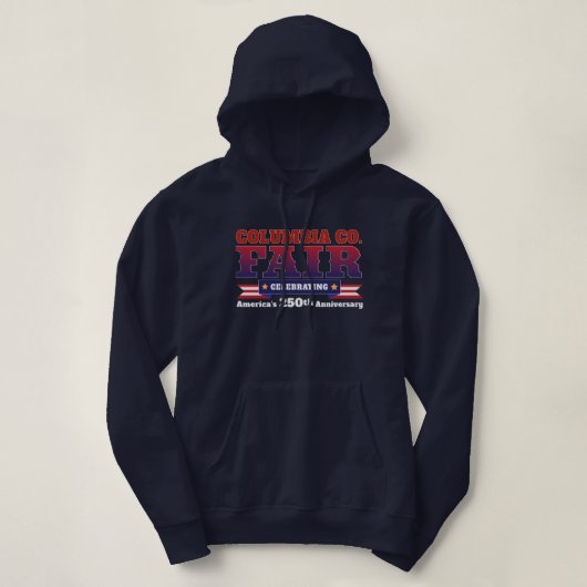 250バナーネイビースウェットシャツ パーカ (デザイン正面)