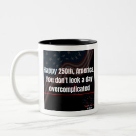 250周年の複雑な愛国心が溢れるコーヒーマグ ツートーンマグカップ