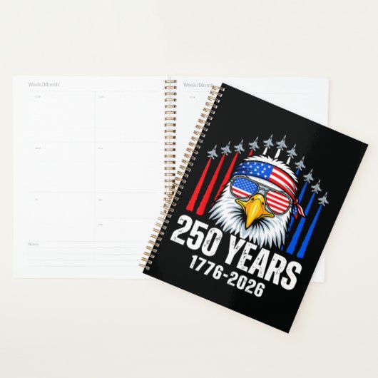 250周年アメリカ愛国ハクトウワシ250th プランナー手帳 (ディスプレー)