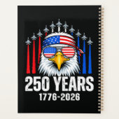 250周年アメリカ愛国ハクトウワシ250th プランナー手帳 (裏面)