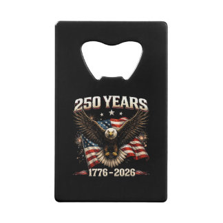 250周年アメリカ愛国ワシ 250周年独立記念日 クレジットカード栓抜き