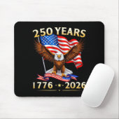 250周年アメリカ愛国的な鷲250回目の4th+of マウスパッド (マウス)