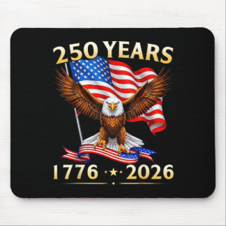 250周年アメリカ愛国的な鷲250回目の4th+of マウスパッド