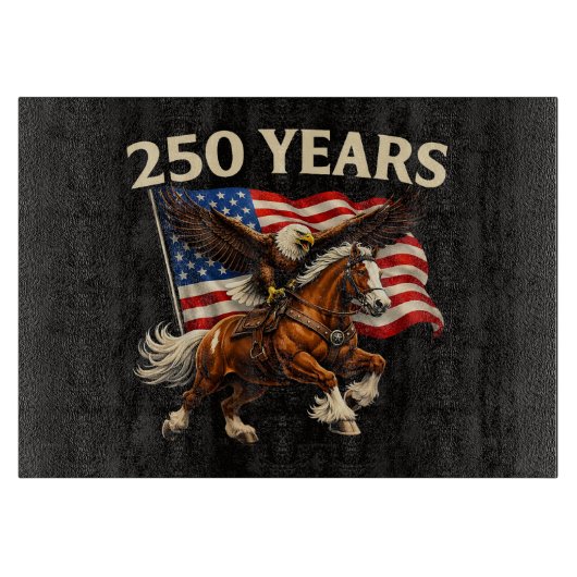250周年アメリカ西部馬イーグル カッティングボード (正面)