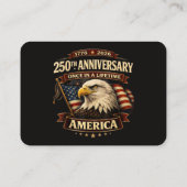 250周年アメリカTシャツ 250周年USA 名刺 (裏面)