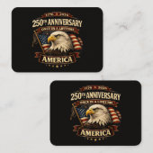 250周年アメリカTシャツ 250周年USA 名刺 (正面/裏面)