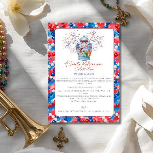 250周年パレード＆パーティー生姜壺 招待状