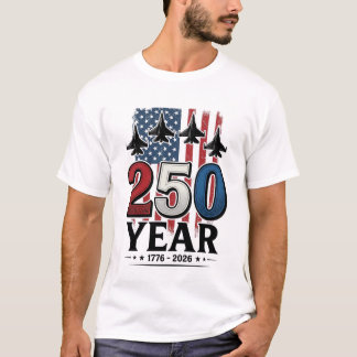250周年愛国ジェットヴィンテージ彫刻Tシャツデザイン Tシャツ