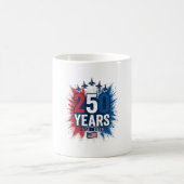 250周年愛国ジェット記念日ベクターデザイン コーヒーマグカップ (中央)