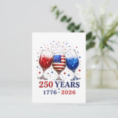 250周年愛国ワイングラス祝賀 ポストカード (スタンド正面)