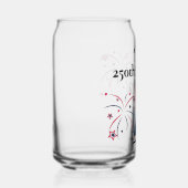 250周年独立記念日の自由の女神+花火 ガラス缶 (右)