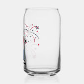 250周年独立記念日の自由の女神+花火 ガラス缶 (左)