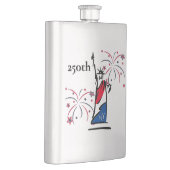 250周年独立記念日の自由の女神+花火 フラスク (右)