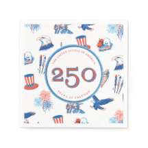 250周年独立記念日愛国ウォーターカラーパーティー