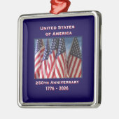 250周年米国愛国旗プレミアム メタルオーナメント (左)