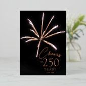 250周年花火 セステルセンテニアル 箔招待状 (立ち正面)