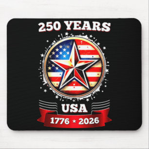 250周年記念アメリカ愛国スター マウスパッド