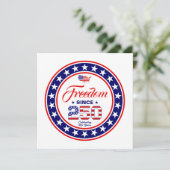 250周年記念アメリカ独立記念日のアメリカ国旗 カード (スタンド正面)