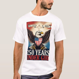 250周年記念イーグルエンブレムバナー Tシャツ
