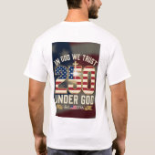 250周年記念イーグルエンブレムバナー Tシャツ (裏面)