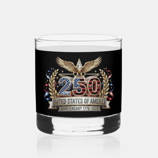 250周年記念イーグルクレスト ウイスキーグラス (正面)