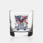 250周年記念イーグル&花火 ウイスキーグラス (裏面)