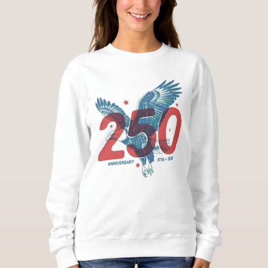 250周年記念イーグル 1776-2026 ヴィンテージ スウェットシャツ (正面)