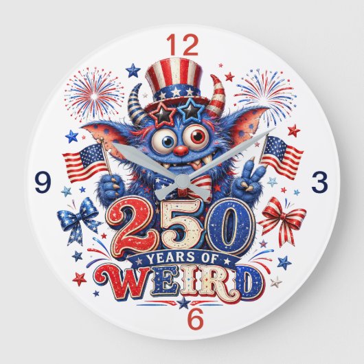 250周年記念品 ラージ壁時計 (正面)