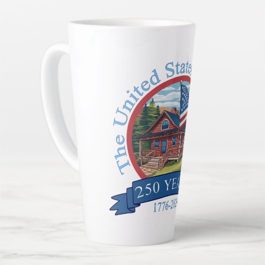 250周年記念統一された州 カフェラテマグ (左アングル)