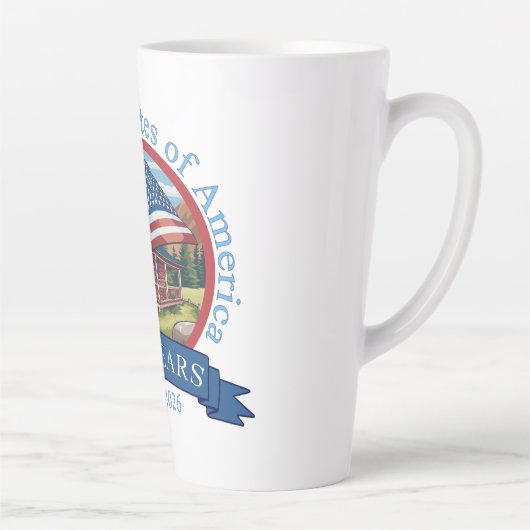 250周年記念統一された州 カフェラテマグ (右)