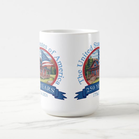 250周年記念統一された州 コーヒーマグカップ (中央)